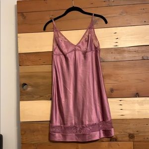 Victoria’s Secret Silk Slip lingerie Mauve Rose
